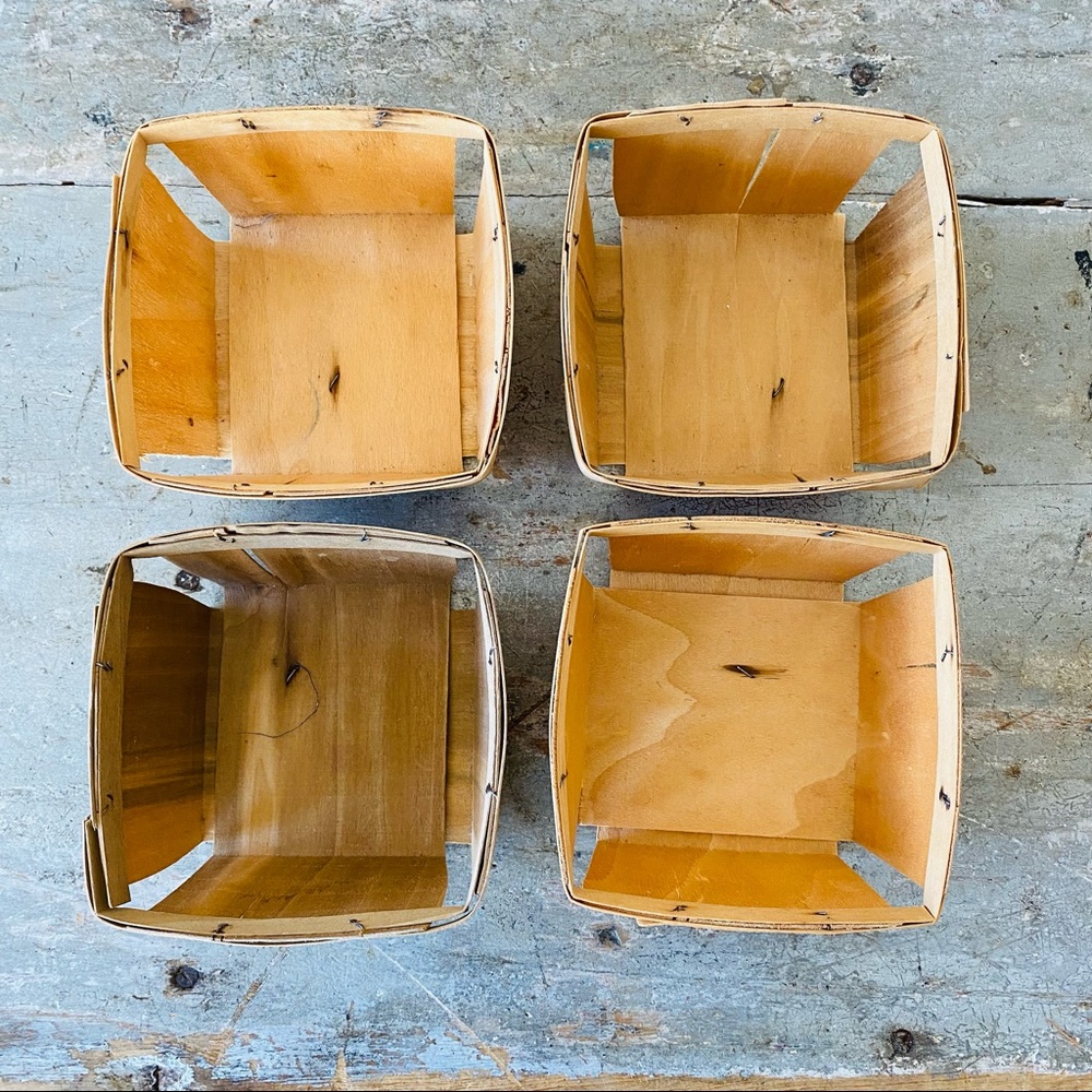 ♥️ Vintage ♥️ Brown Berry Baskets Lot - Picture 2 of 6